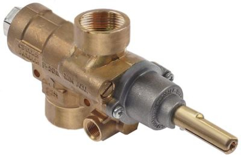 Кран газовый тип A63C вход для газа 3/4"x14 BSP-F выход для газа 3/4"x14 BSP-F