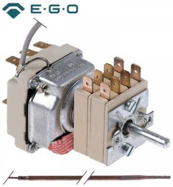 Термостат темп. макс. 550°C 3-полярн. 2NO/1NO 16А ø датчик 39мм Д датчик 228мм