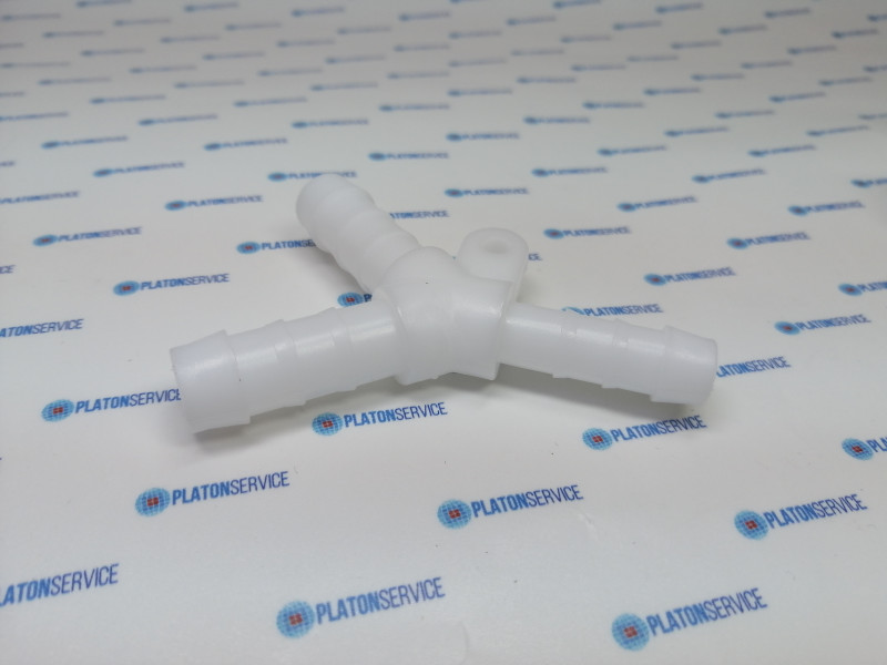 Тройник пластмасса ø шланга 1x10 / 2x12мм ø крепления 55м