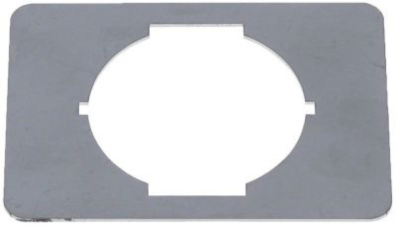 Пластина крепёжная Д 80мм Ш 60мм толщина материала  1мм для кнопочного выключателя