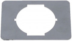 Пластина крепёжная Д 80мм Ш 60мм толщина материала 1мм для кнопочного выключателя