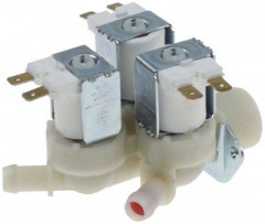 Клапан электромагнитный тройн. прямой пластмасса темп. макс. 90°C вход 3/4&quot; 230 В перем. тока TP