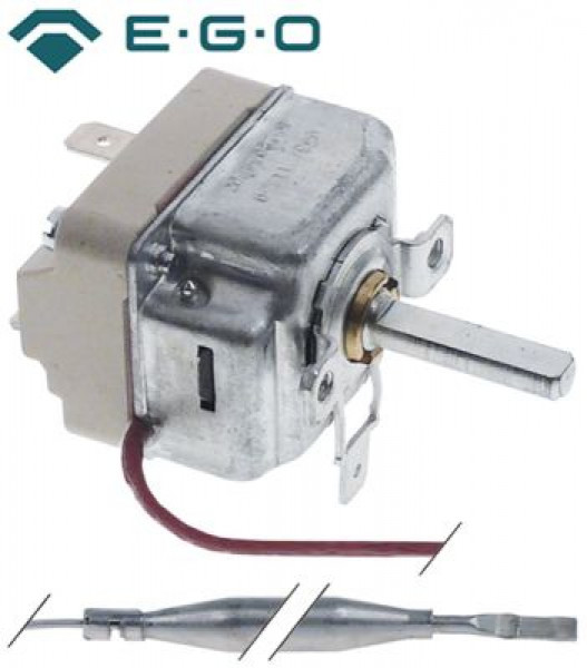 Термостат темп. макс. 200°C 1-полярн. 1NO 16А ø датчик 6мм Д датчик 74мм