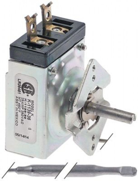 Термостат темп. макс. 232°C 1-полярн. 1NO 25А ø датчик 65мм Д датчик 173мм