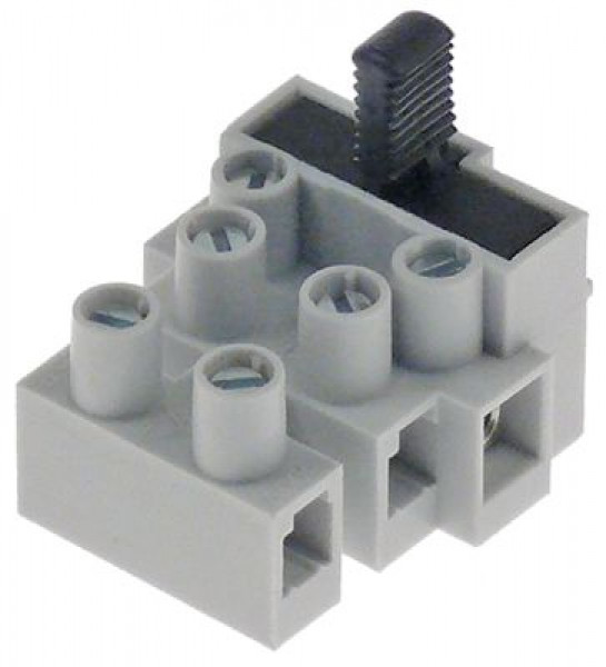 Клеммовая колодка 2-полярн. с держателем предохранителя макс. 450В макс. 24А