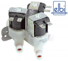 Клапан электромагнитный тройн. прямой пластмасса темп. макс. 90°C вход 3/4&quot; 230 В перем. тока ELBI