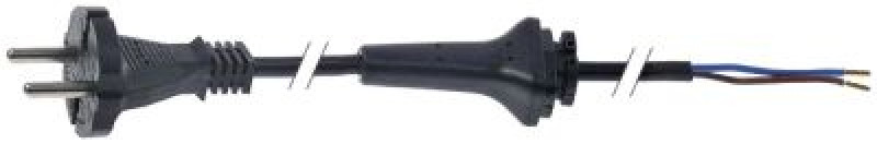 Кабель токоподводящий для электроприборов 15мм² 2-полярн. чёрн. Д 3750мм с болтами CEE7/17