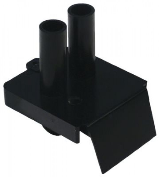 Крышка пластмасса ABS  В 92мм Д 100мм Ш 75мм ø отверстия 10мм с отверстием