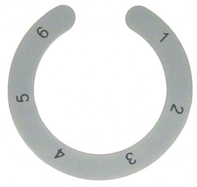 Маркировка регулировочной ручки переключатель 7ми-шагов. сер.