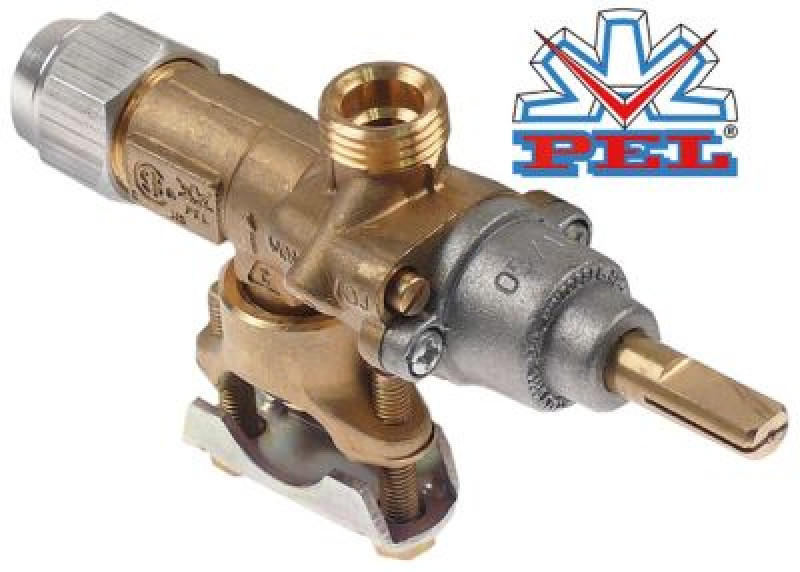 Кран газовый тип 20S МЖ 0мм вход для газа фланец трубы ø21 мм