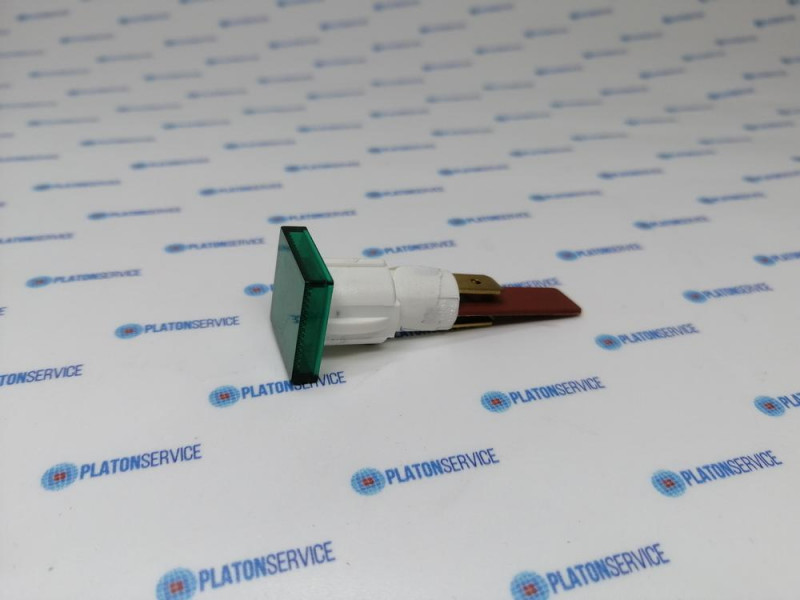 Лампочка сигнальная ø 14мм 400В зелён. присоединение плоский штекер 6,3 мм