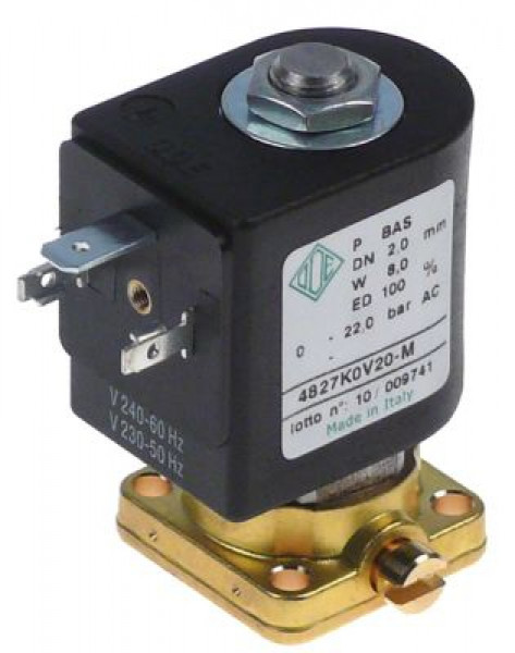 Клапан электромагнитный латунь DN 2мм 2-ходов. 230 В перем. тока тип катушки ADA