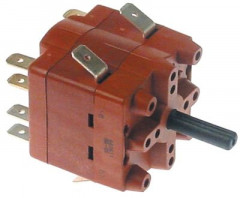 Выключатель поворотный 10А ø ось 4,8x6мм длина оси 21мм присоединение плоский штекер 6,3 мм