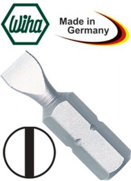 Бита шлицевая Д 25мм коротк. Standard размер 1,6x8,0 мм