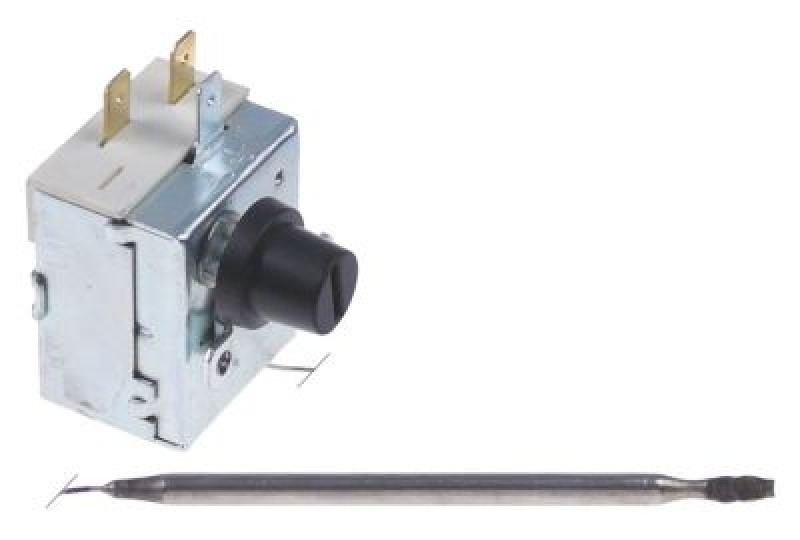 Термостат защитный темп. выкл. 238°C 1-полярн. 1NC 16А ø датчик 5мм Д датчик 100мм