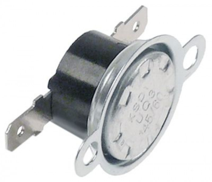Термоограничитель темп. выкл. 62,8°C 1NC 10А расст-ние меж. отвер-ми 23,5мм 240В
