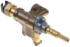 Кран газовый тип 10 МЖ 38мм вход для газа фланец трубы ø16 мм