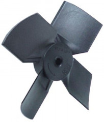 Крыльчатка вентилятора пластмасса ø 100мм Ш 19мм нагнетанием гнездо для оси ø 6мм