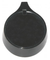 Рукоятка регулировочная без обозначения ø 60мм ø ось 6x4,6мм срез сверху чёрн.