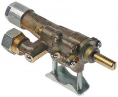 Кран газовый тип CAL-24200 МЖ 0мм вход для газа фланец трубы ø21 мм