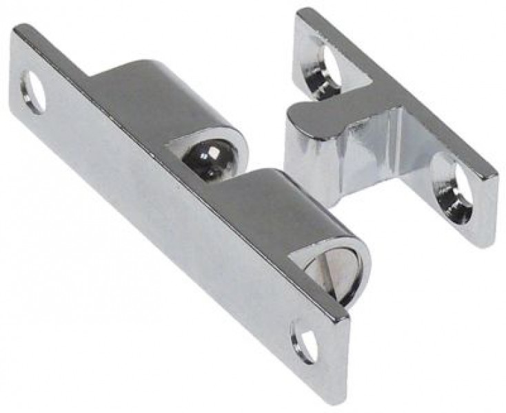 Замок-защелка В 15мм Д 59мм Ш 10мм толщина материала  24мм шаг крепления 50мм