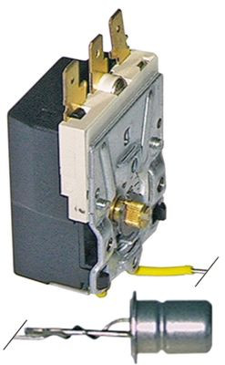 Термостат темп. макс. 95°C 1-полярн. 1CO 16А ø датчик 15мм Д датчик 17мм