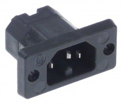 Вилка сетевая для теплового обоудования термопласт ø отверстия 35мм шаг крепления 40мм T120 C16