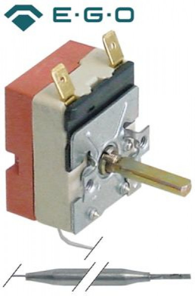 Термостат темп. макс. 131°C 1-полярн. 1NO 16А ø датчик 6мм Д датчик 98мм
