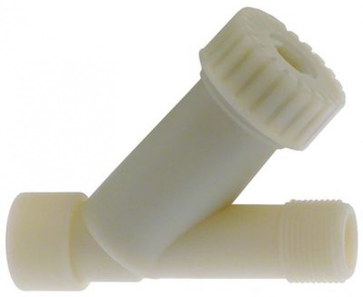 Фильтр для установки на трубу на входе воды  резьба 3/4″ внешн. резьба - 3/4″ внутр. резьба