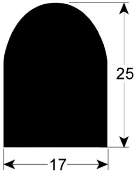 Уплотнитель для тележки-стеллажа профиль 4020 силиконовая пена