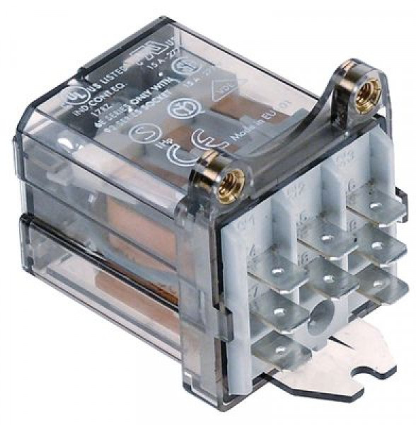 Реле мощности FINDER 230 В перем. тока 16А 3NO присоединение плоский штекер пластинчатый крепёж