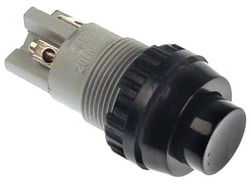 Выключатель нажимной кнопочный монтажные размеры ø18,2 мм чёрн. 1NC/1NO 250В