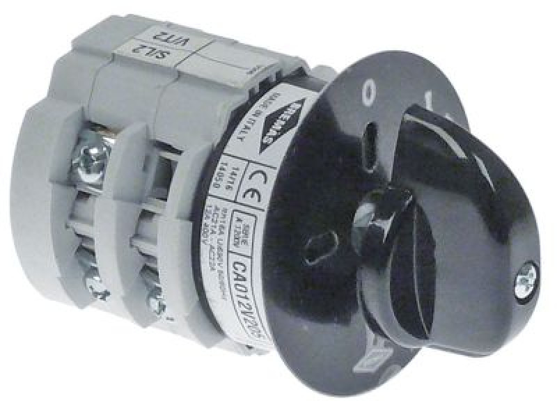Выключатель поворотный 12А ø ось 5x5мм длина оси 18мм присоединение винтовое соединение