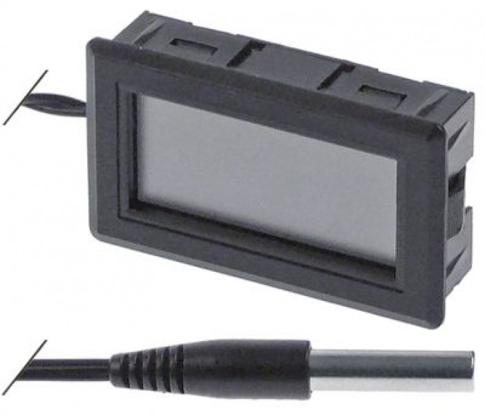 Термометр длина провода 2000мм ø датчик 5мм мм 45x26мм Д датчик 19мм отдел для батареек сзади