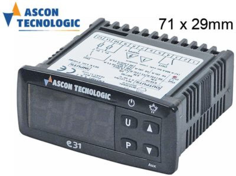 Регулятор электронный 230В мм 71x29мм NTC сборка вмонтирование выходы реле 1 NTC NTC/DIG  -