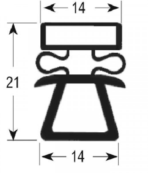 Уплотнитель изоляционный профиль 9162 Ш 385мм Д 321мм наружный размер