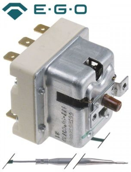 Термостат защитный темп. выкл. 177°C 3-полярн. 20А ø датчик 4мм Д датчик 128мм