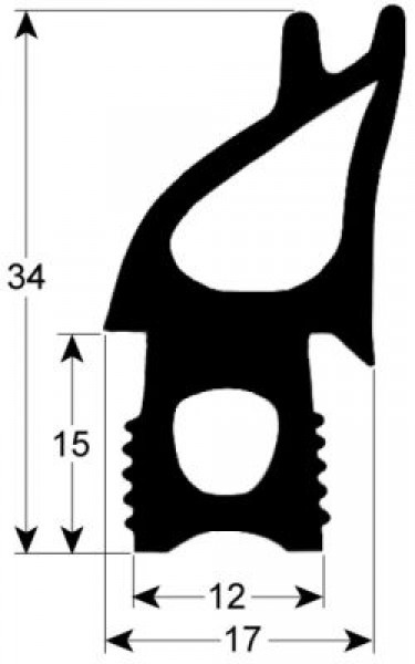 Уплотнитель дверной профиль 2735 Ш 490мм Д 690мм Кол-во в уп-вке 1 подходит для HOUNÖ