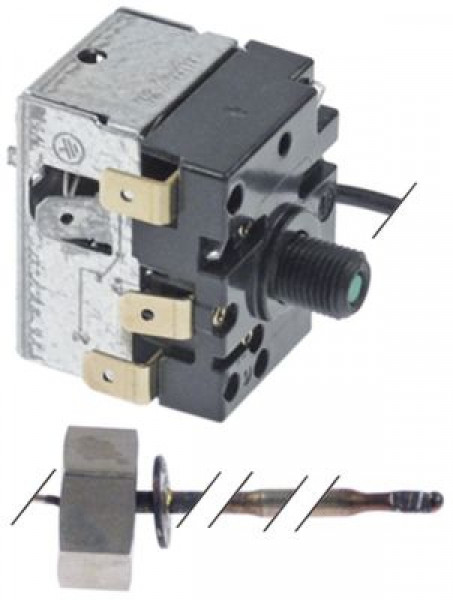 Термостат защитный темп. выкл. 365°C 1-полярн. 1CO 16А ø датчик 4мм Д датчик 107мм