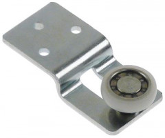 Колёсико ø ролики 22мм Ш1 6мм В 11мм Д 63мм шаг крепления 38/50мм с держателем