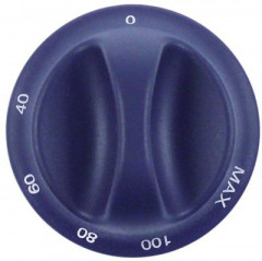 Рукоятка регулировочная термостат Min/Max 0-100°C ø 75мм ø ось 6x4,6мм срез снизу