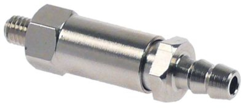 Редуктор давления резьба M5 нержавеющая сталь ø 10мм Д 42мм ø шланга 5мм