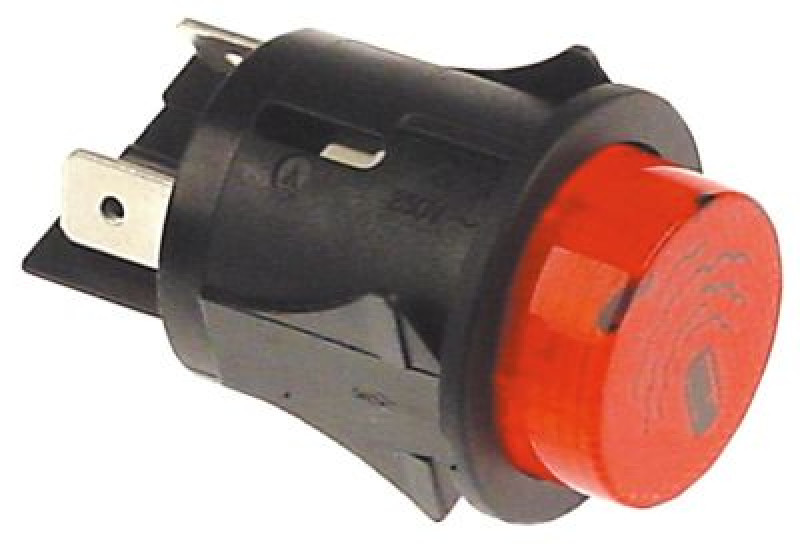 Выключатель кнопочный монтажные размеры ø25 мм красн. 2NO 250В