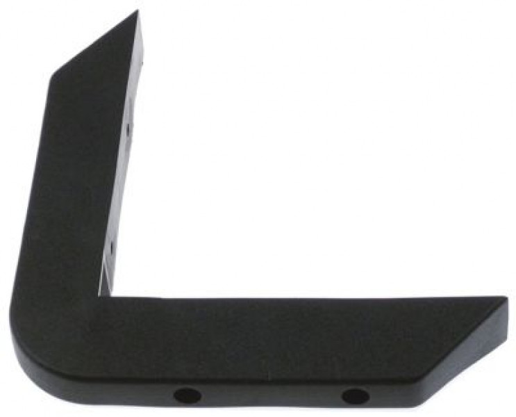 Уголок противоударный термопласт расст-ние меж. отвер-ми 34мм чёрн. В 27мм Ш 33мм