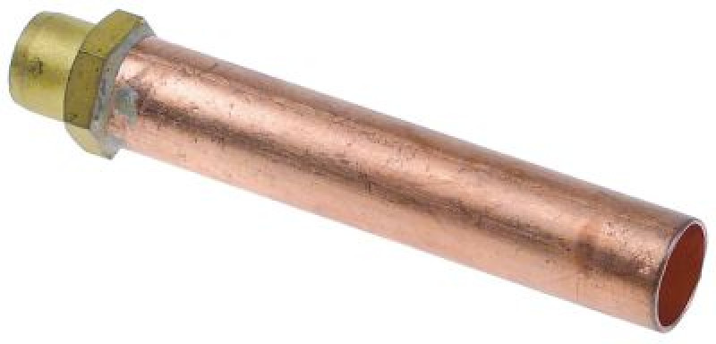 Труба отводная медь ø 16мм Д 100мм Р1: 1/8"