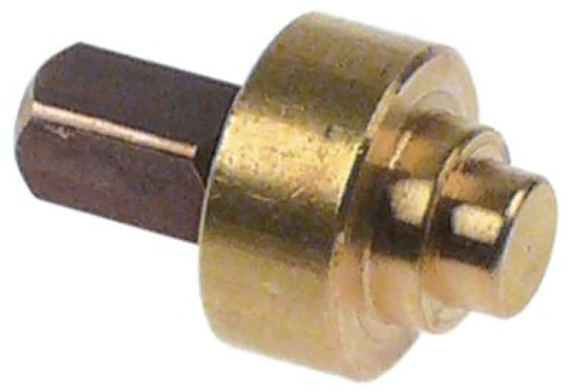 Держатель уплотнителя латунь внутр.ø 7мм Д1 ø 16мм Д2 ø 10мм Д 25мм четырёхгран.