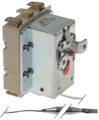 Термостат защитный темп. выкл. 120°C 3-полярн. 3NO 32А ø датчик 6мм Д датчик 88мм