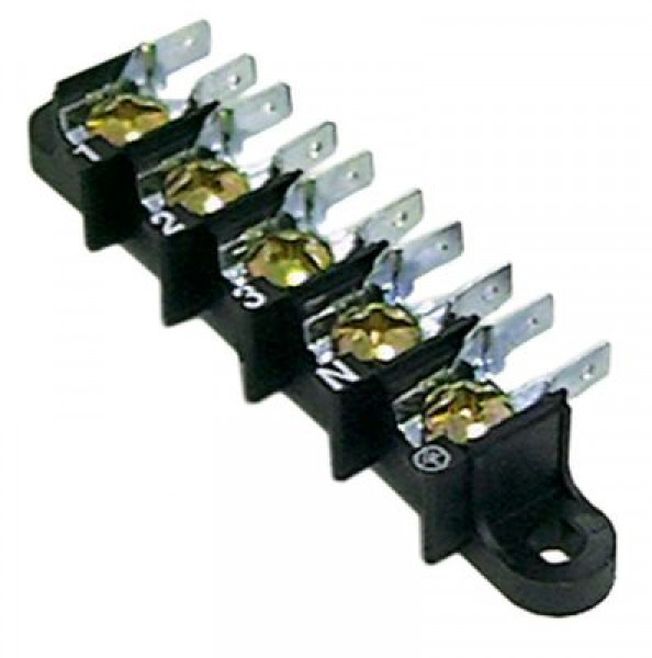 Клемма питания присоединение M6/плоский штекер 6,3 мм 5-полярн.