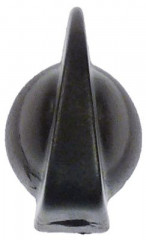 Рукоятка регулировочная нулевое обозначение -°C ø 19мм ø ось 6x4,6мм срез снизу