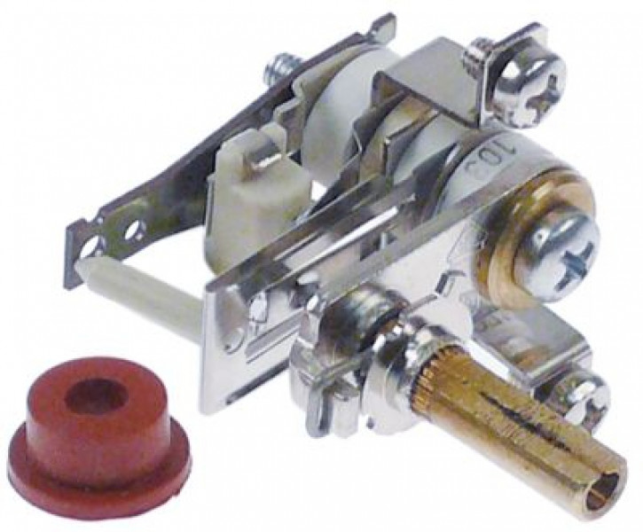 Термостат 1-полярн.  - сальник  - ø ось 6x4,6мм диапазон рабочих температур  -°C длина оси 16мм